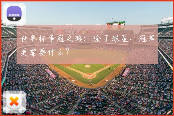 世界杯争冠之路:除了球星,冠军更需要什么?